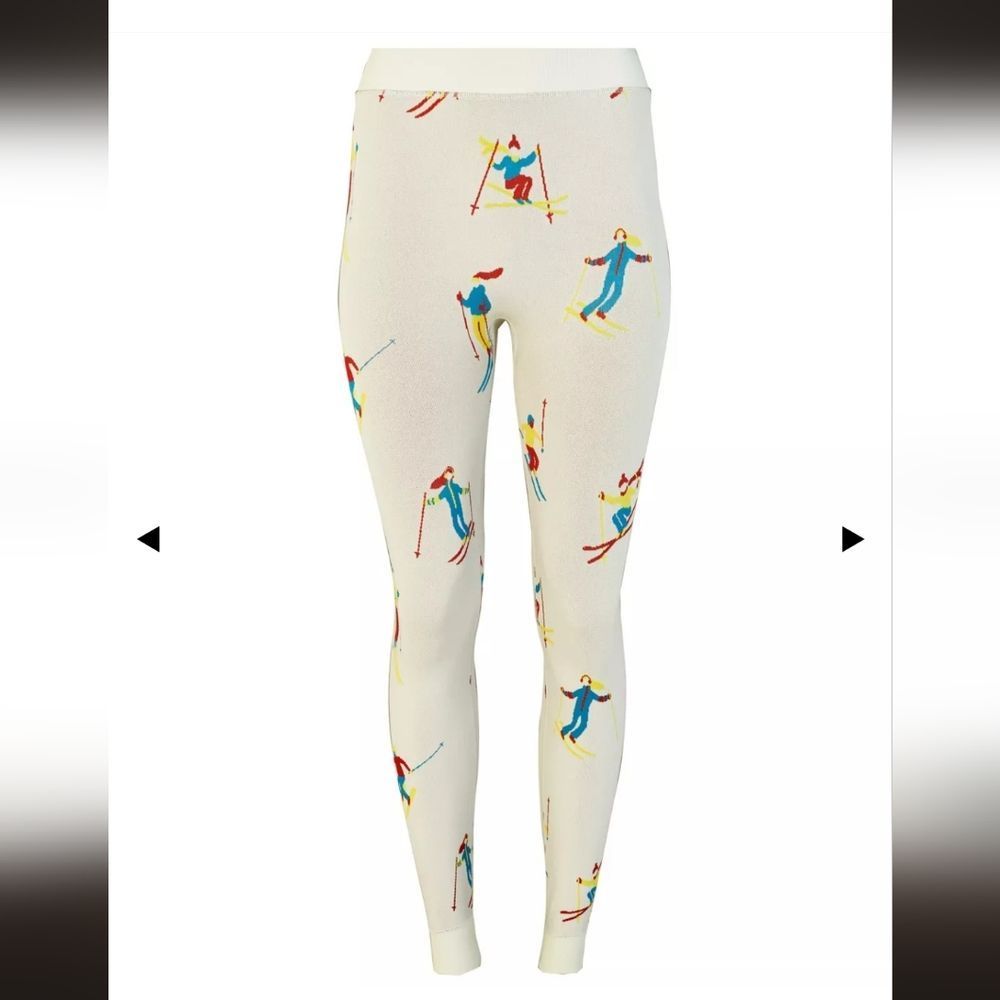 Sweaty Betty Cream Ski Print Leggings